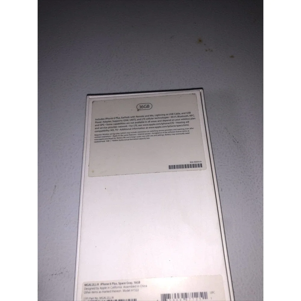 Apple iPhone 6 Plus Space Gray 16GB OEM Empty Box ONLY No Phone